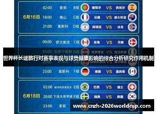 世界杯长途旅行对赛事表现与球员健康影响的综合分析研究作用机制 世界杯长途旅行对赛事表现与球员健康影响的综合分析研究作用机制